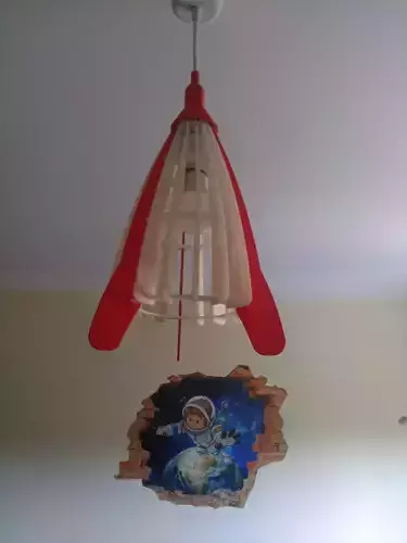 Moon Rocket Chandelier
