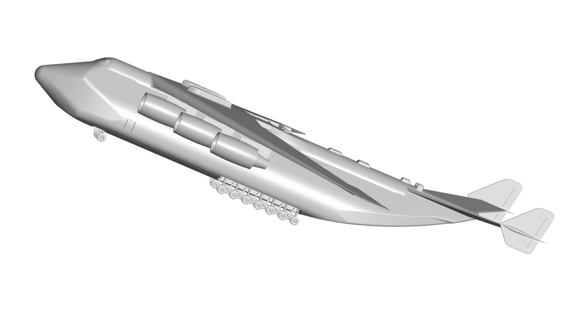 Antonov 225 Air Plane 3D model_2