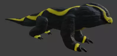 Salamander Dragon 3D model_0