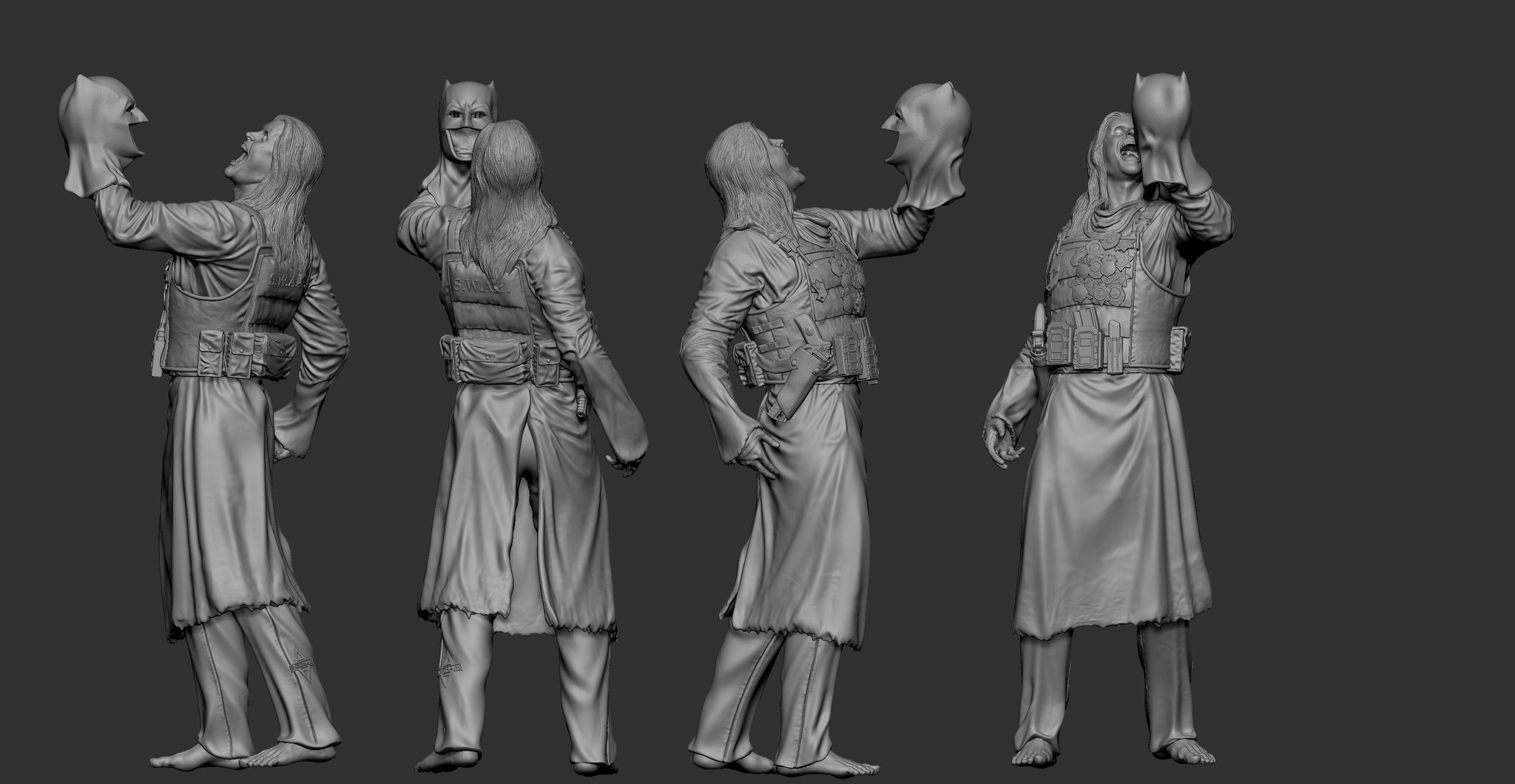 Justice League Joker 3D print model_12