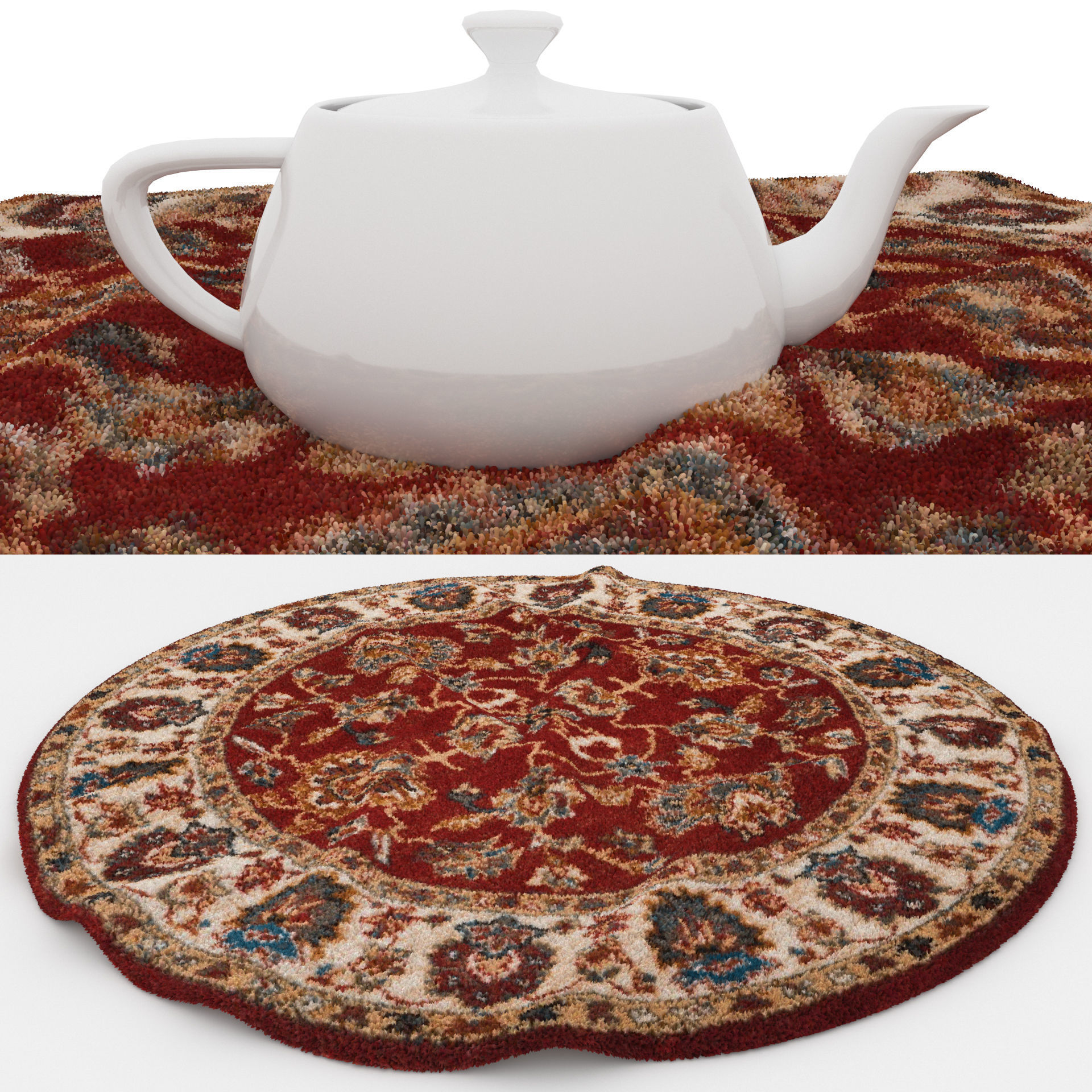 Rugs No 623 Low-poly 3D model_1