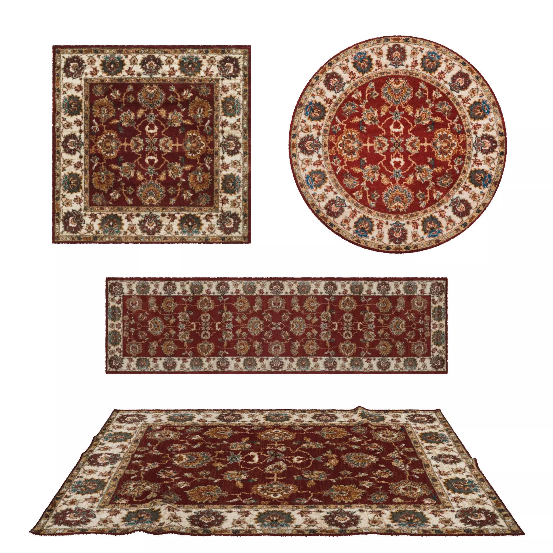 Rugs No 623 Low-poly 3D model_0