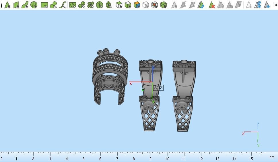 ring earring set  3D print model_18