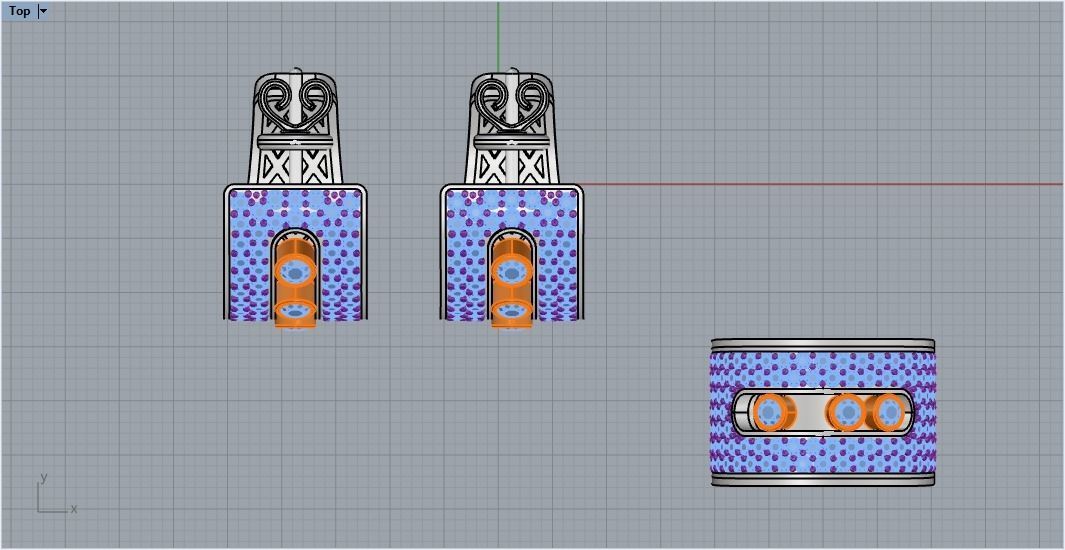 ring earring set  3D print model_4