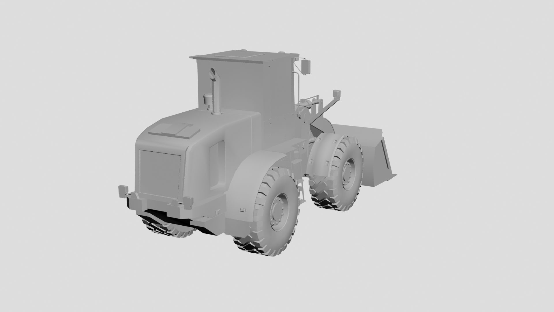 backhoe loader 3D model_2