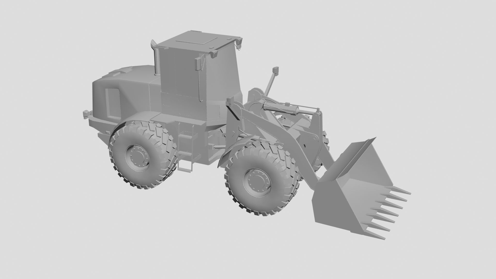 backhoe loader 3D model_1