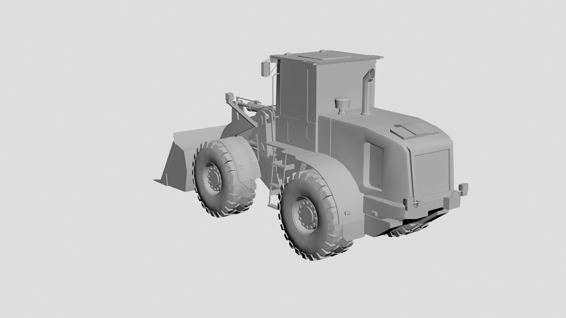 backhoe loader 3D model_3