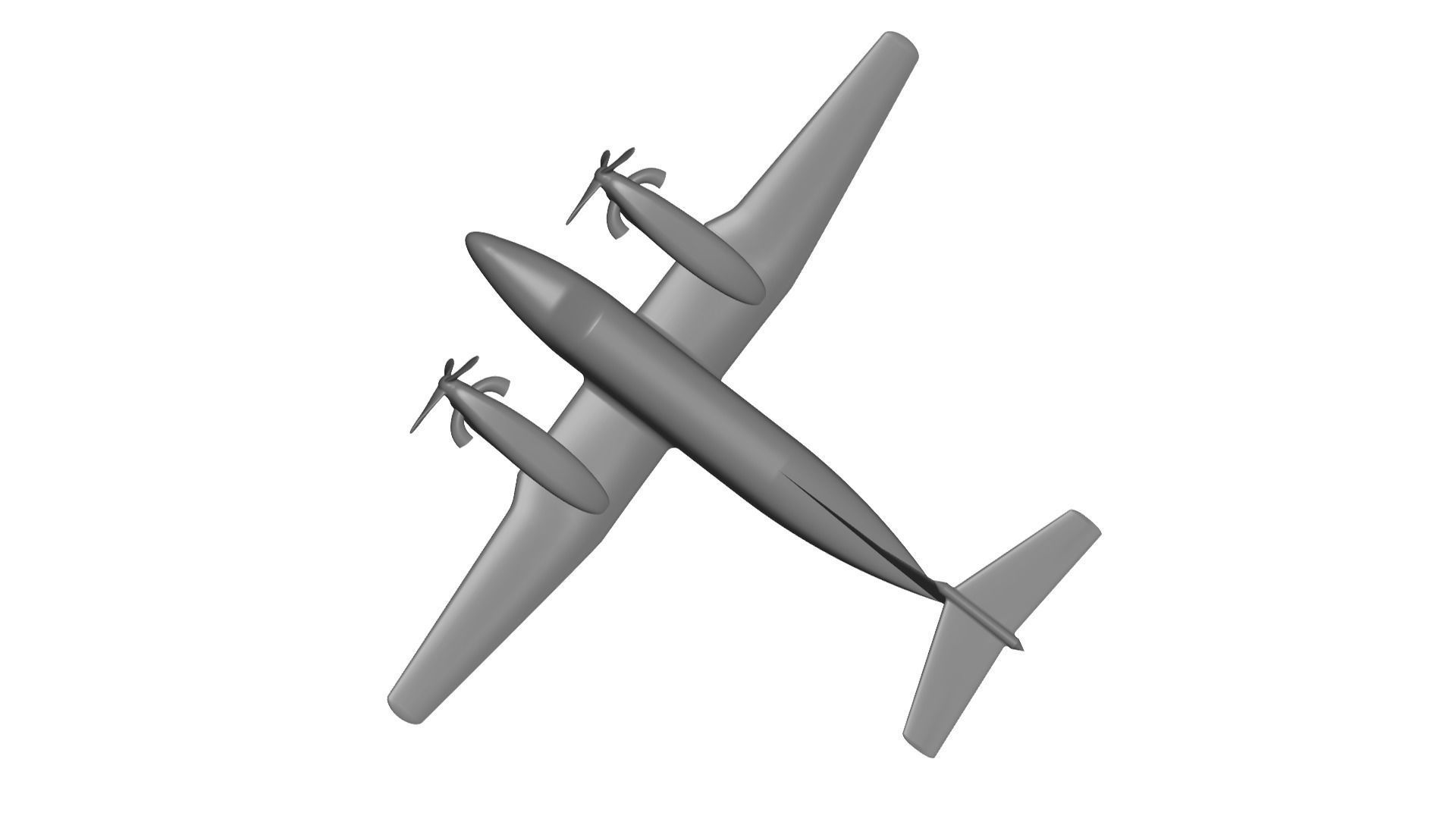 Beechcraft King Air B-200  3D model_1