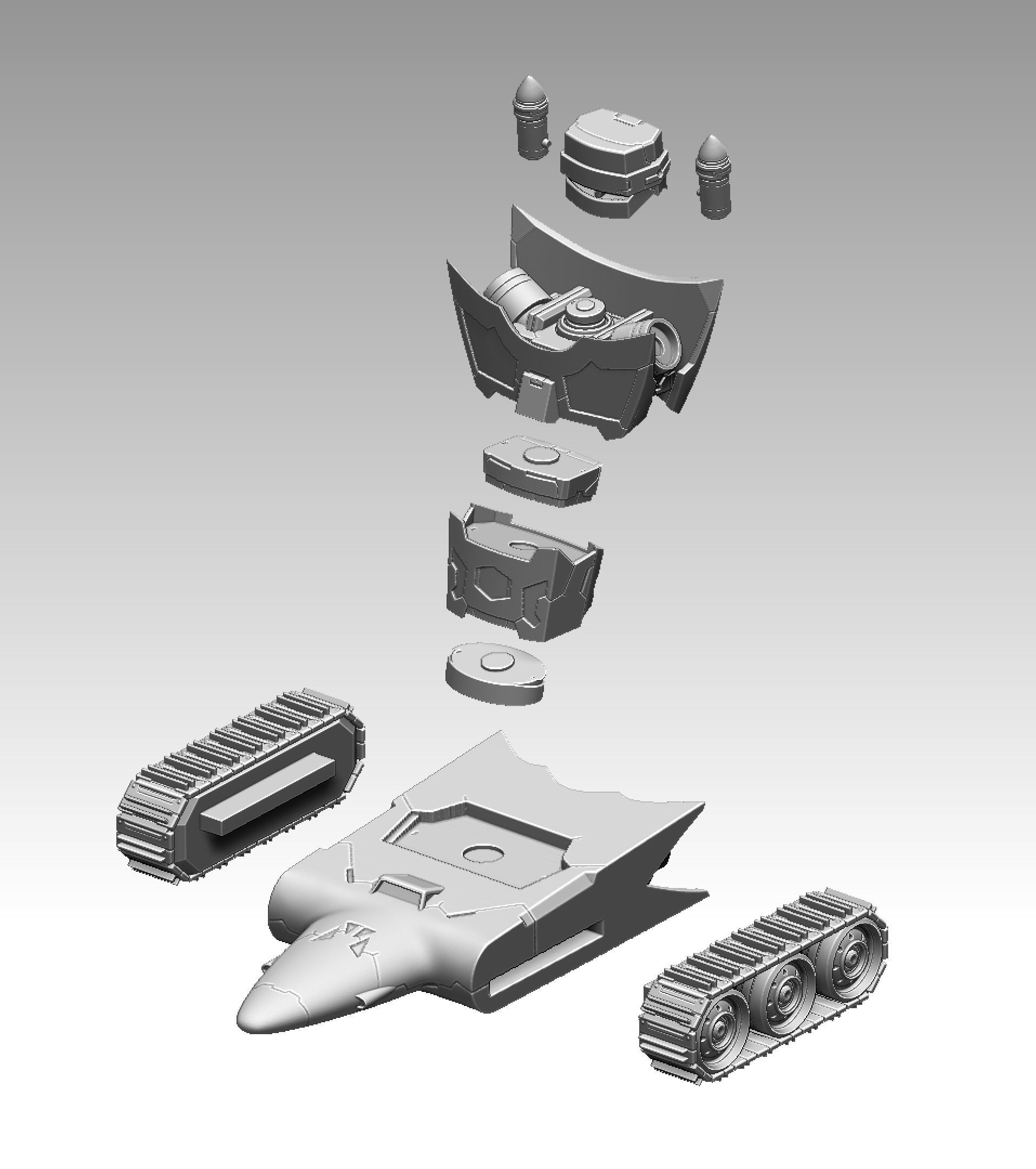 Getter-3 3D print model_4