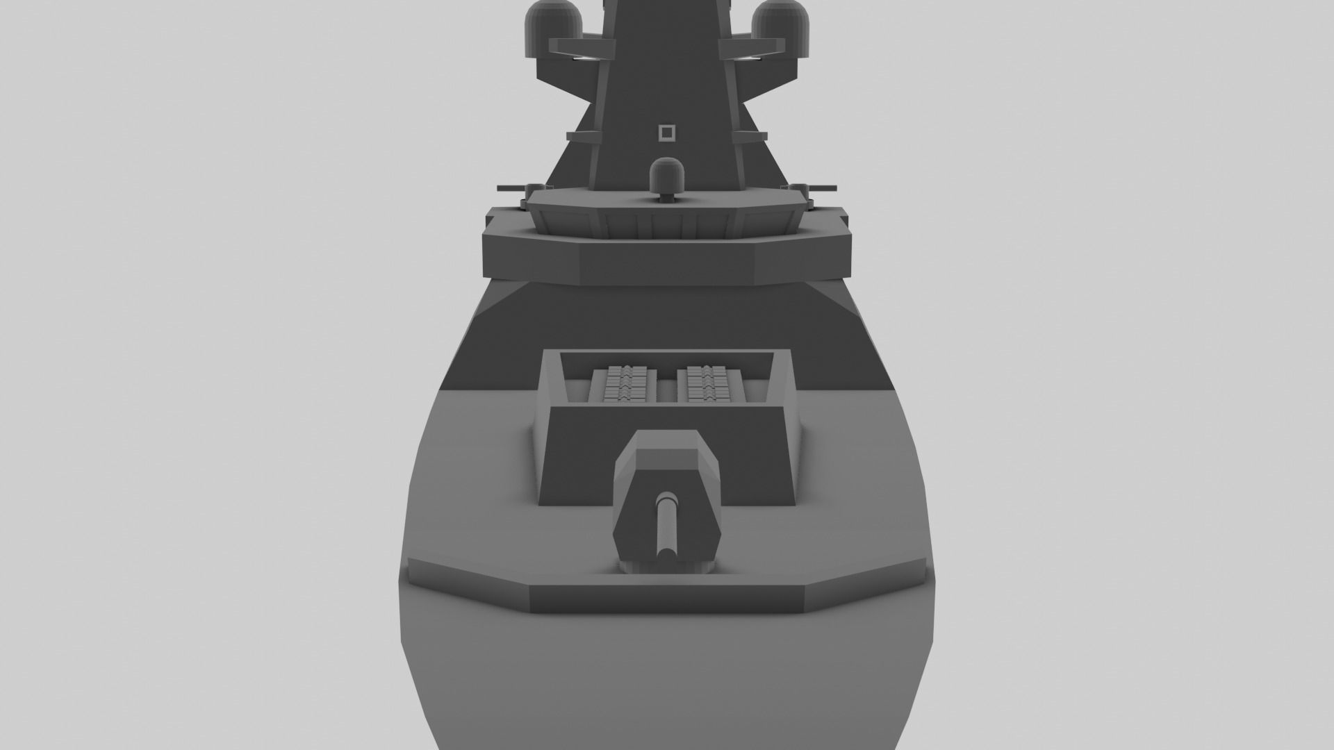 HMS Daring D32 - Model for small scale printing 3D print model_7