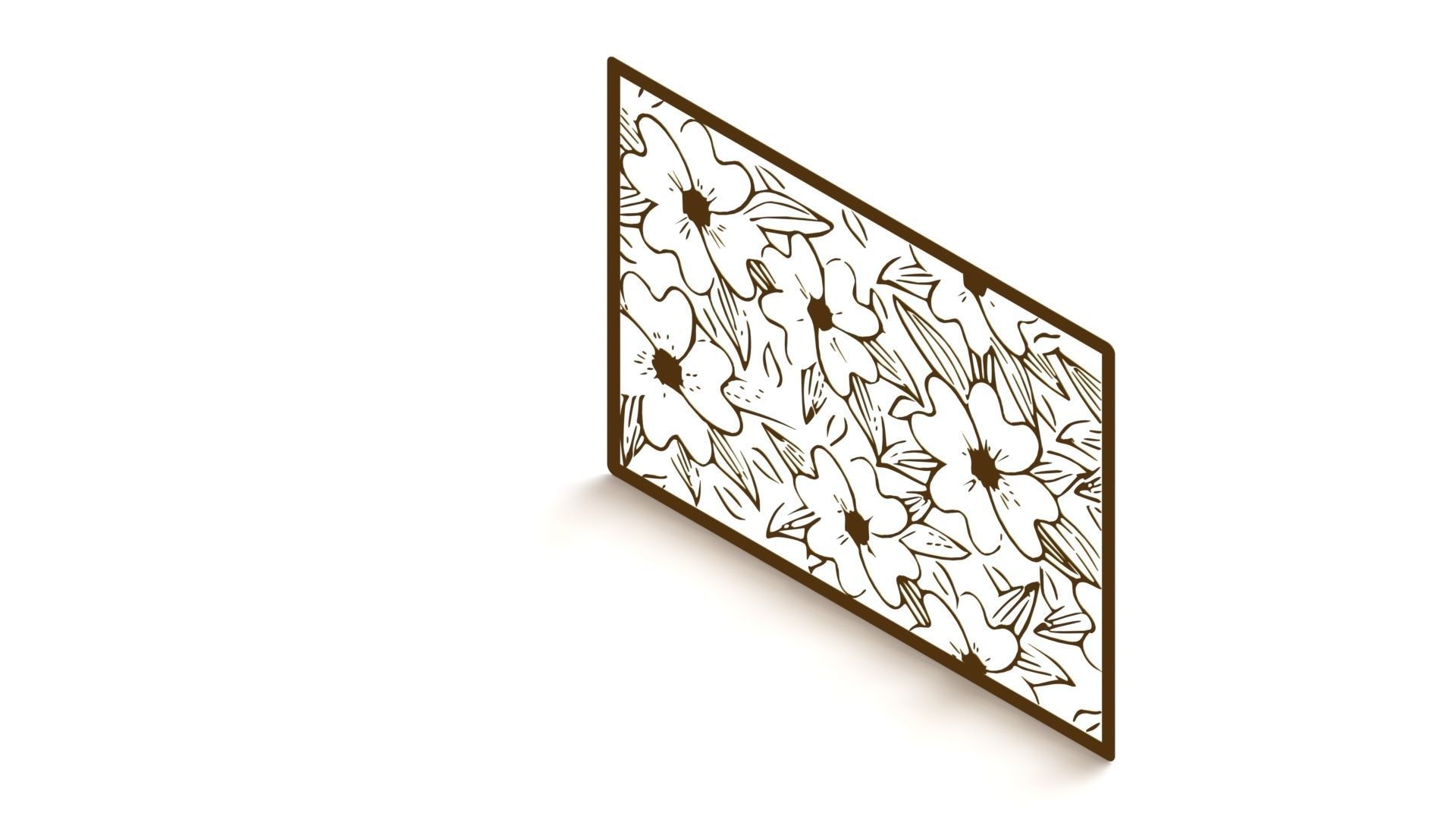 flowred pattren Design 3D model_6