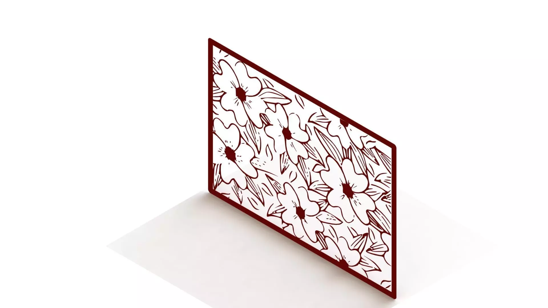 flowred pattren Design 3D model_0