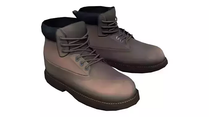 Combat Boots Low-poly 3D model