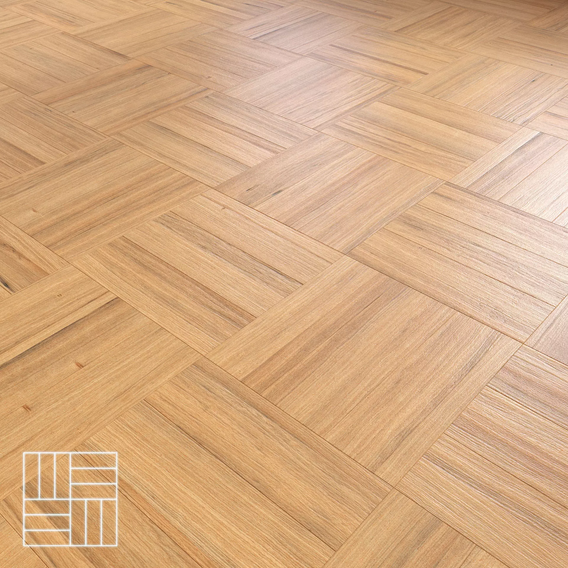 Parquet - Laminate - Wooden floor Low-poly 3D model_0