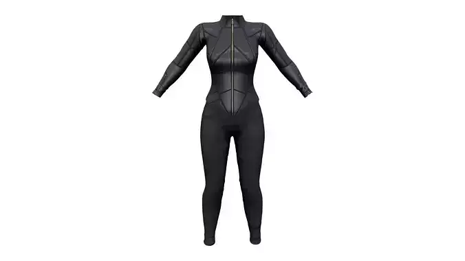 Geometric Patterns Futuristic Outfit Low-poly 3D model