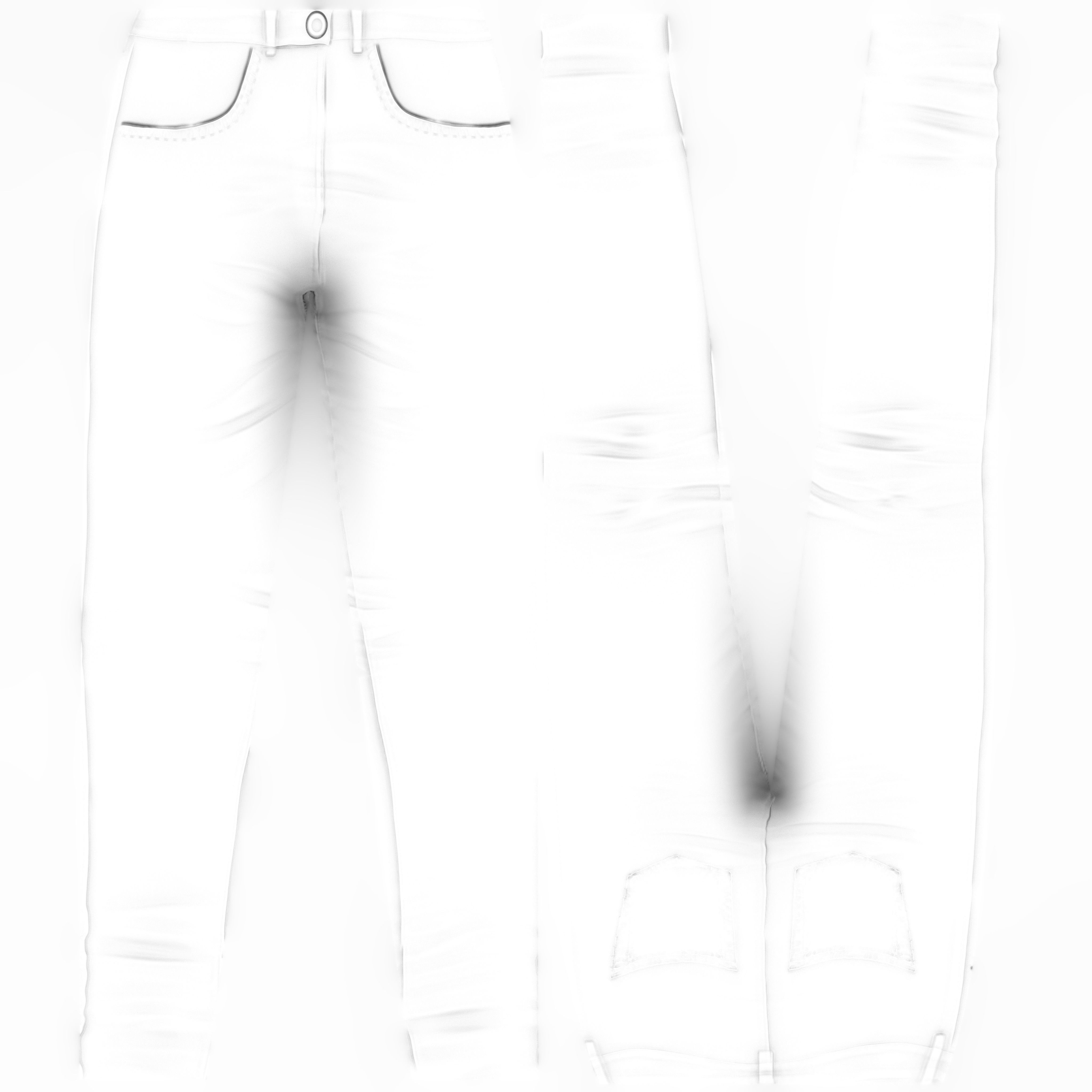 Geometric Patterns Futuristic Outfit Low-poly 3D model_19