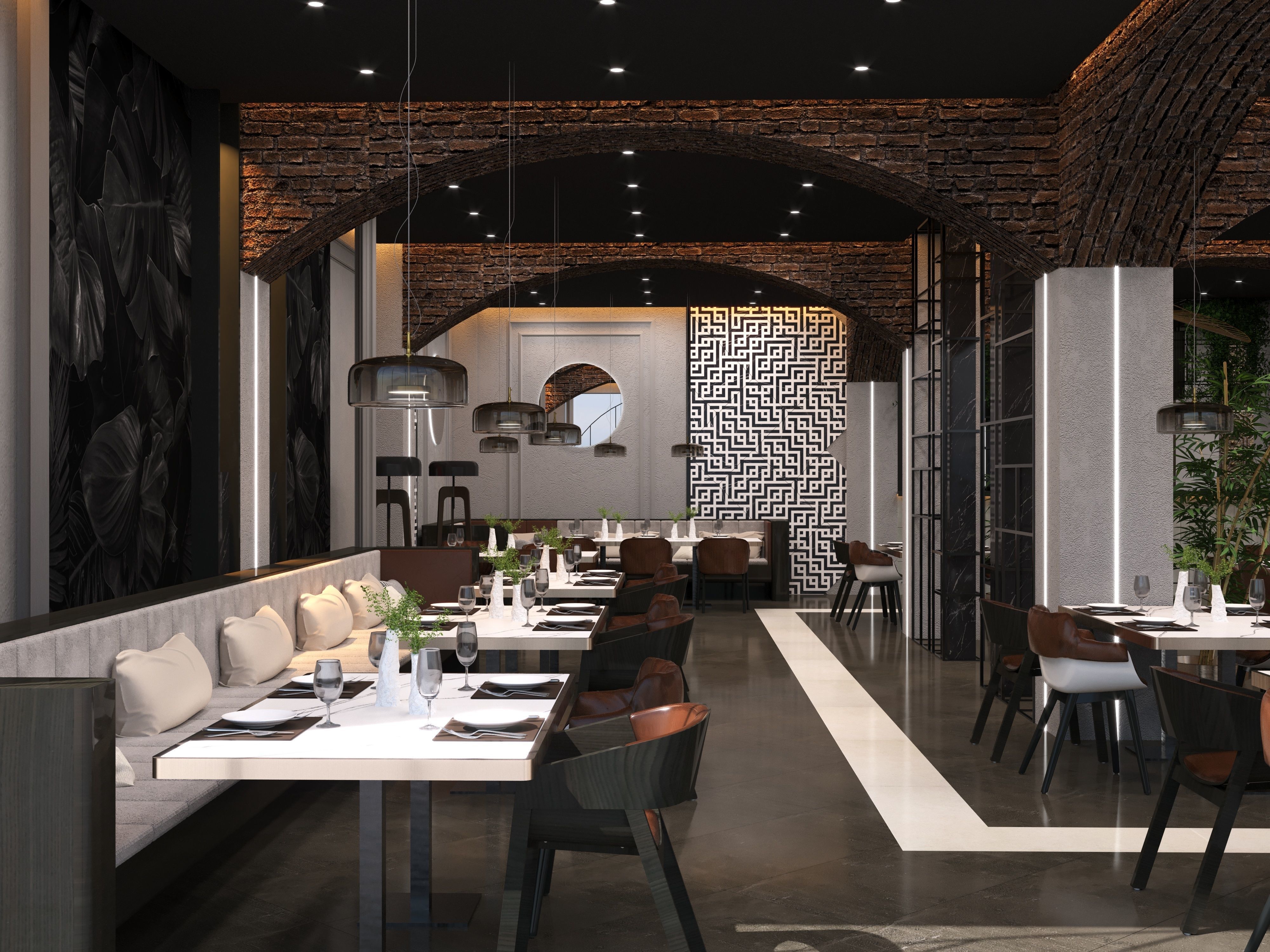 MODERN CAFE - CORONA 3D model_7