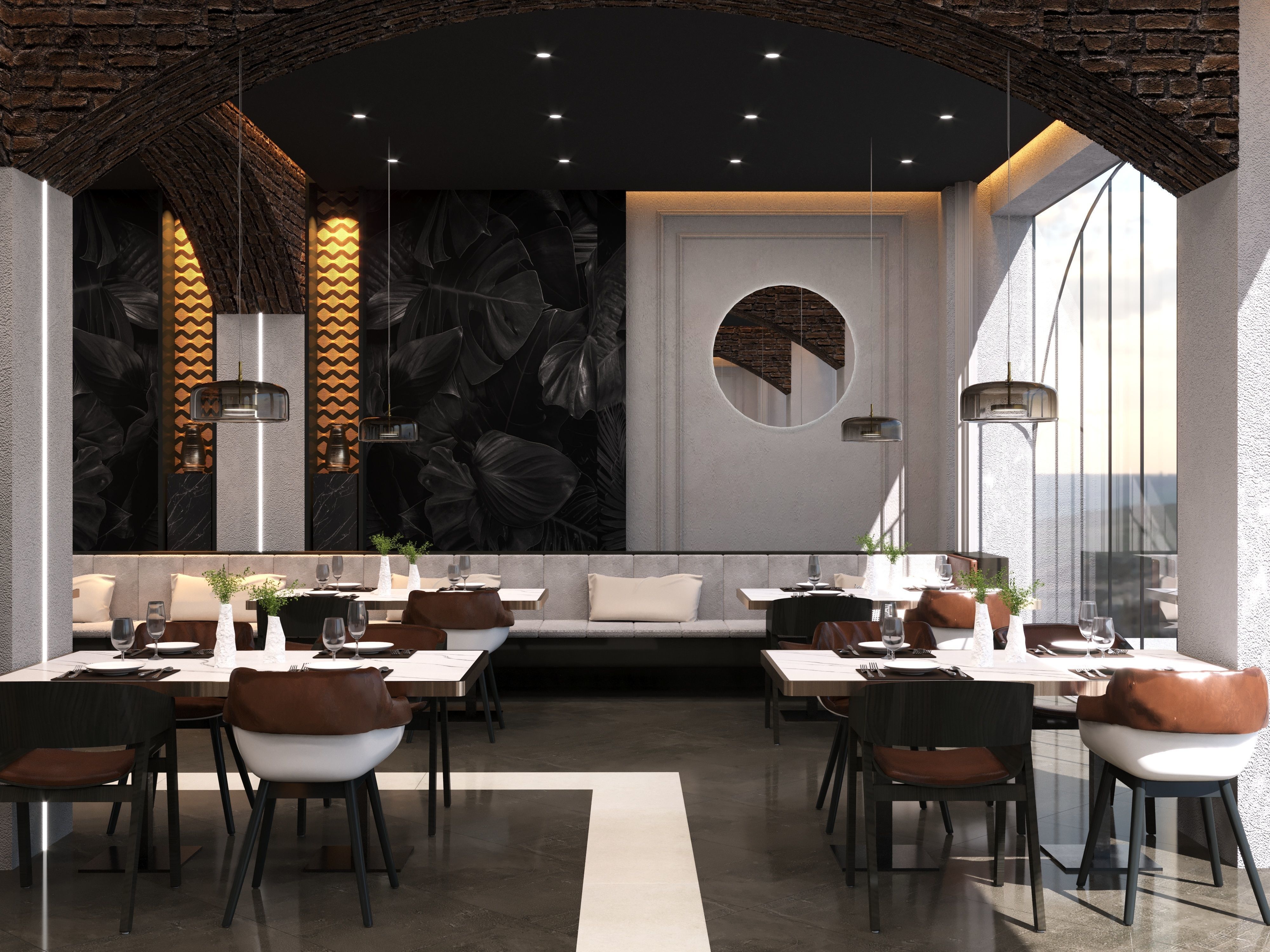 MODERN CAFE - CORONA 3D model_2