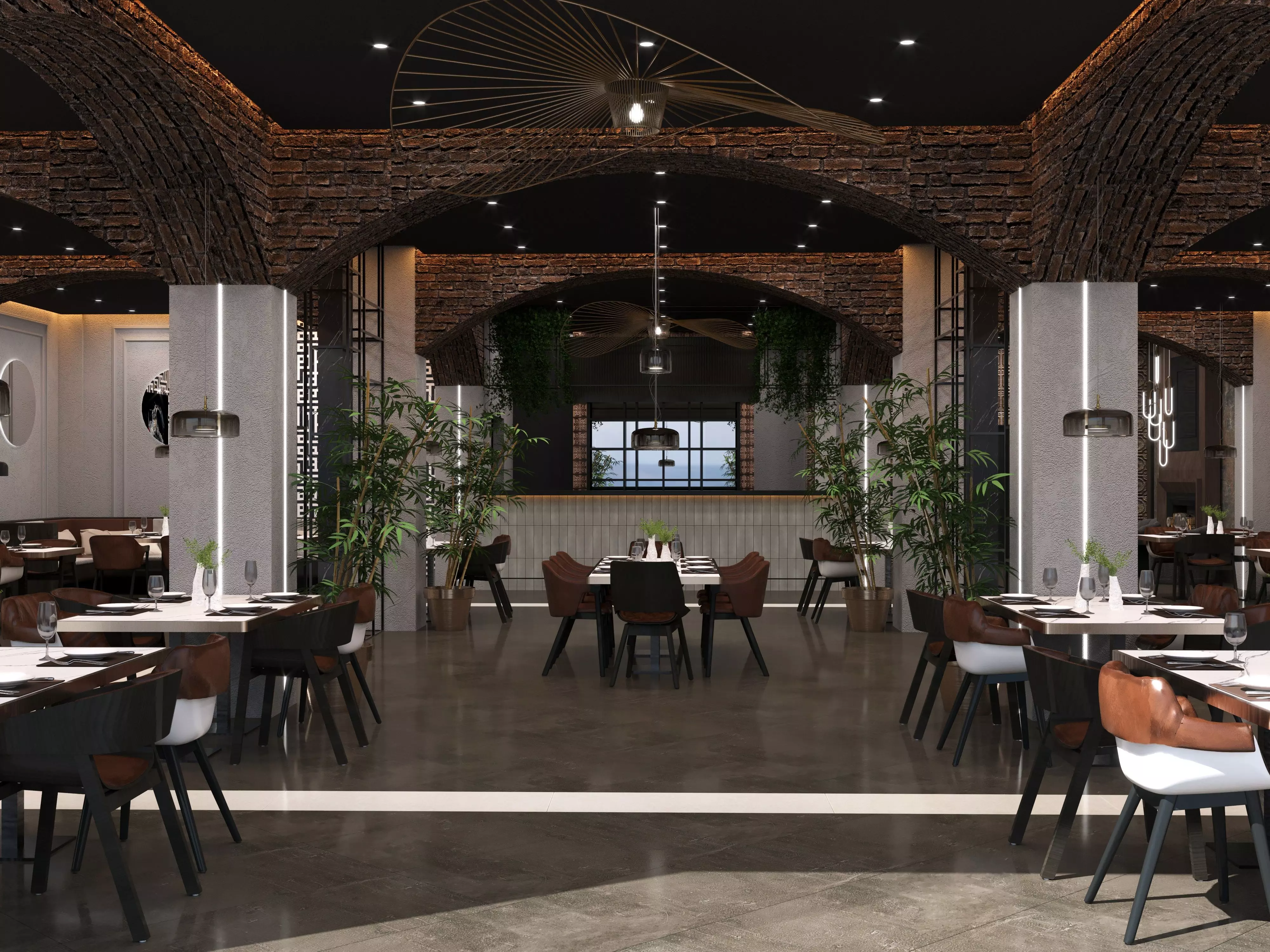 MODERN CAFE - CORONA 3D model_0