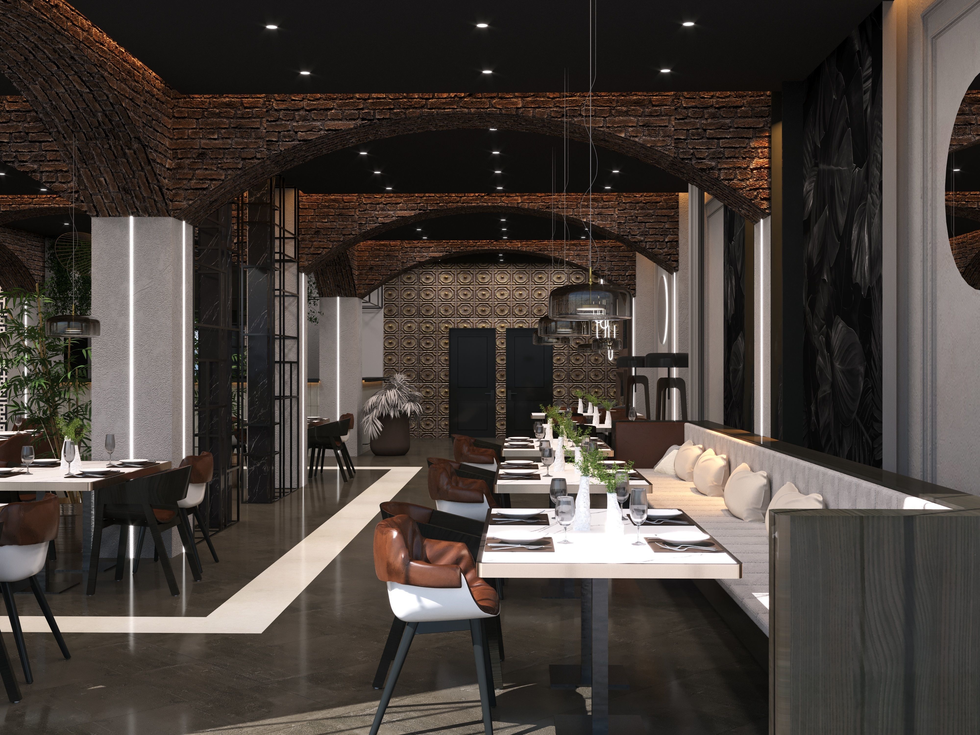 MODERN CAFE - CORONA 3D model_6