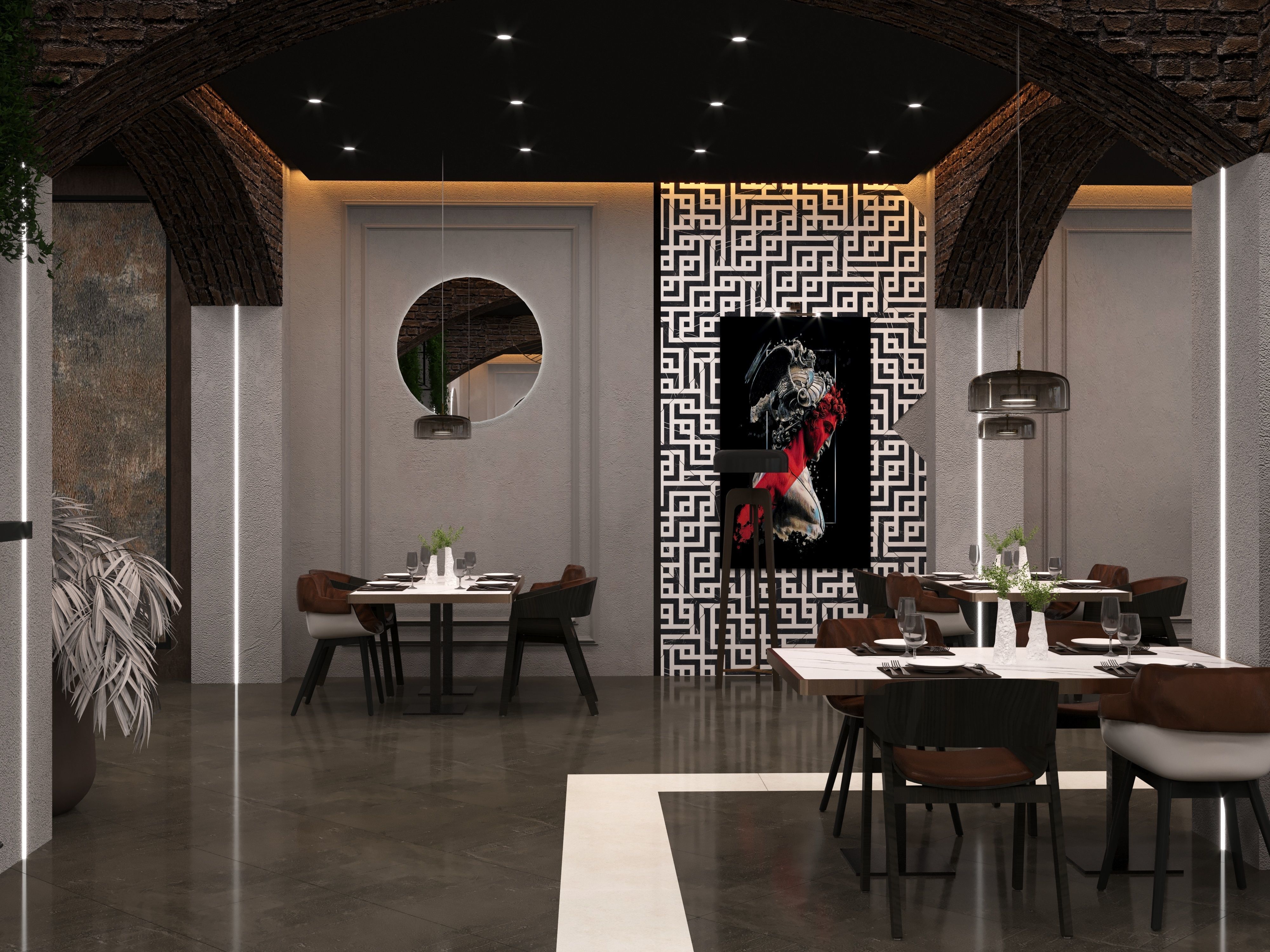 MODERN CAFE - CORONA 3D model_9