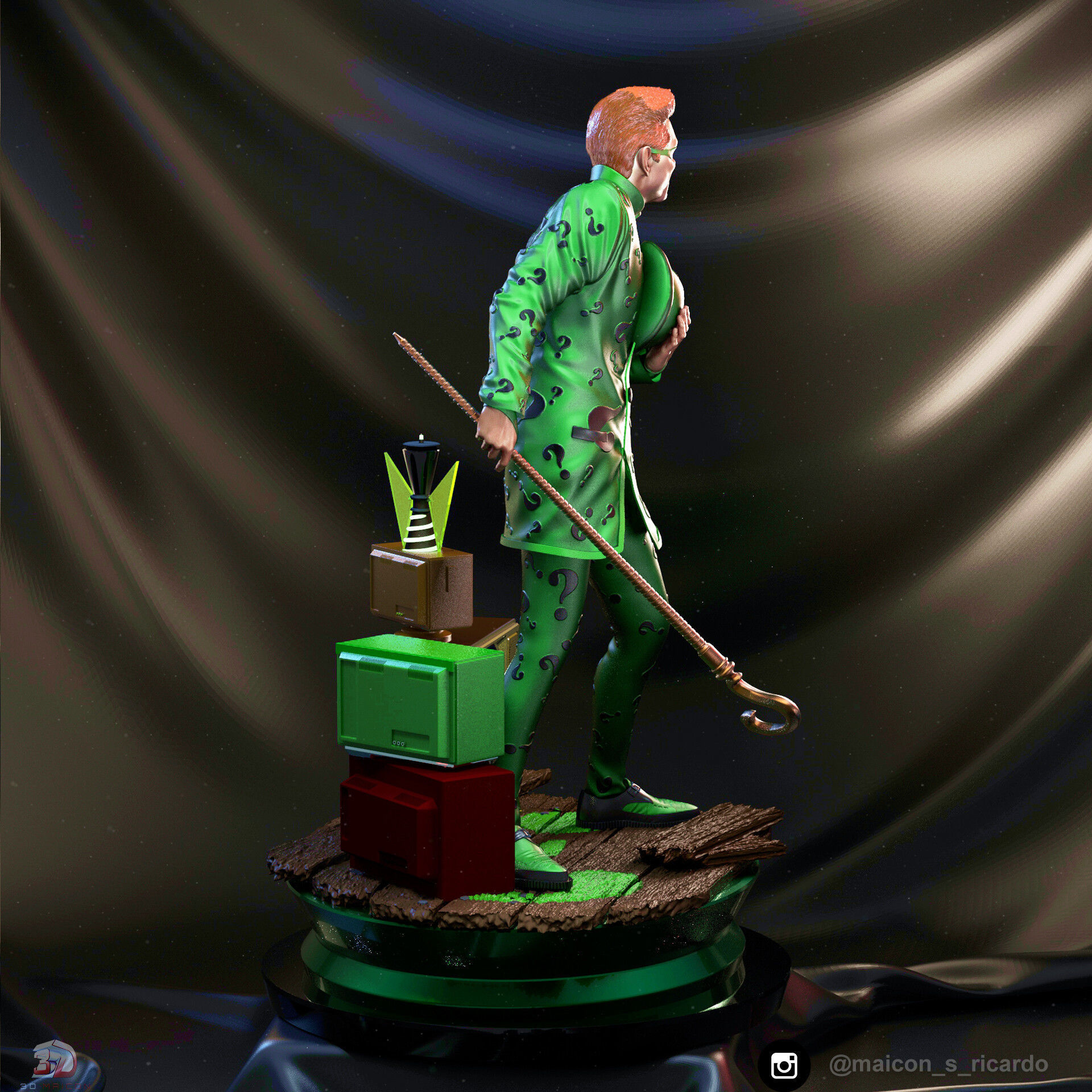 The Riddler Batman Forever 3D print model_3