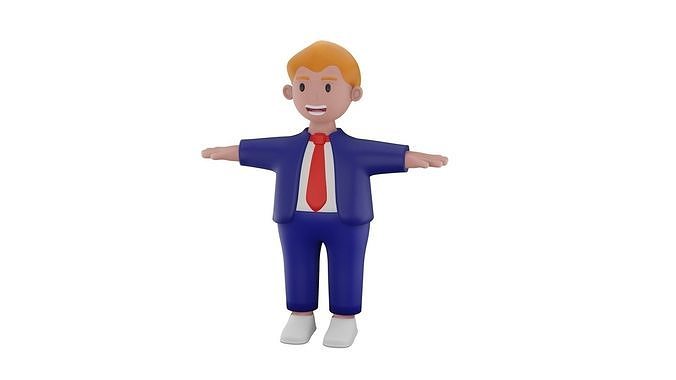Big Boss Man Character Free 3D model