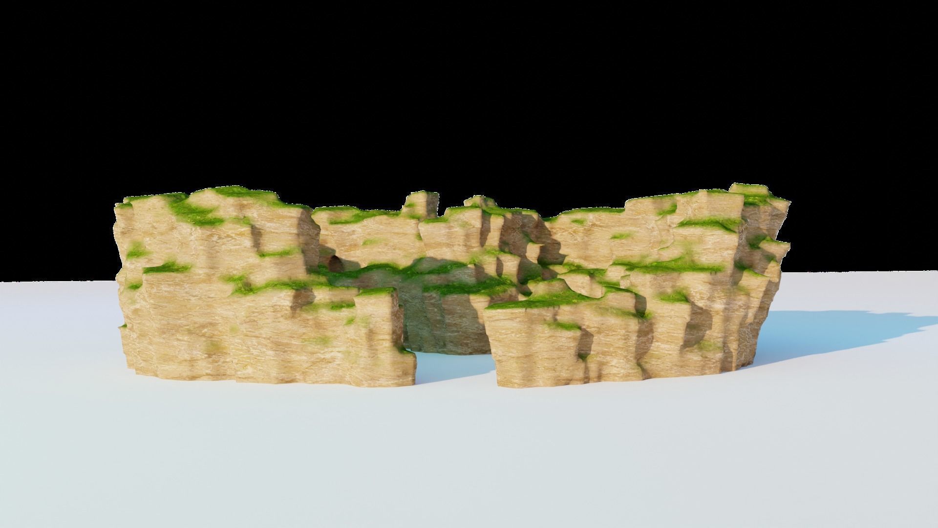 Love Hills heart shape terrain landscape and WET effect 3D model_1