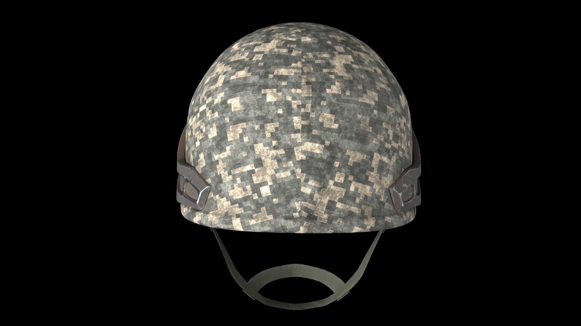 Military helmet with night vision  Goggle device  3D model_11