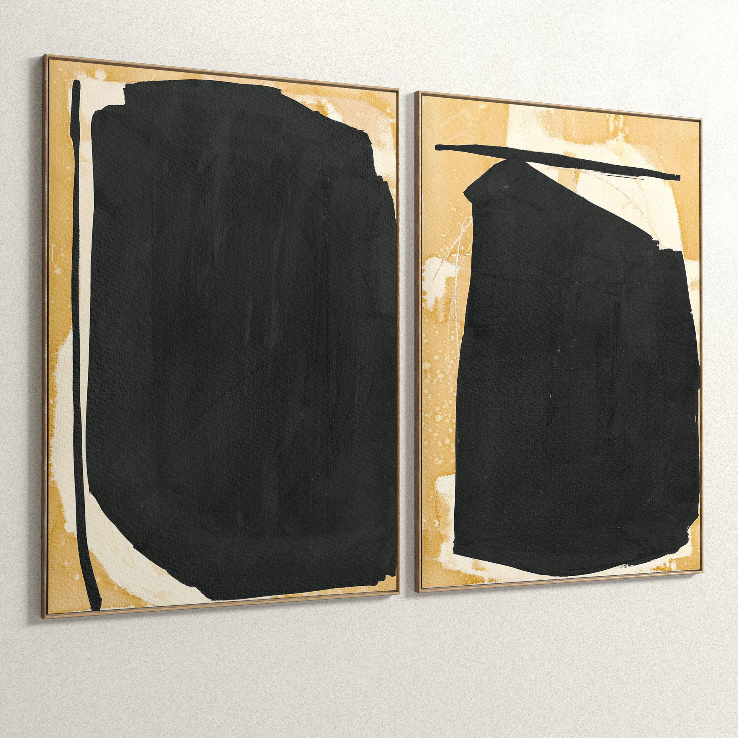 Plaster Two Photo Frame 57 Low-poly 3D model_4