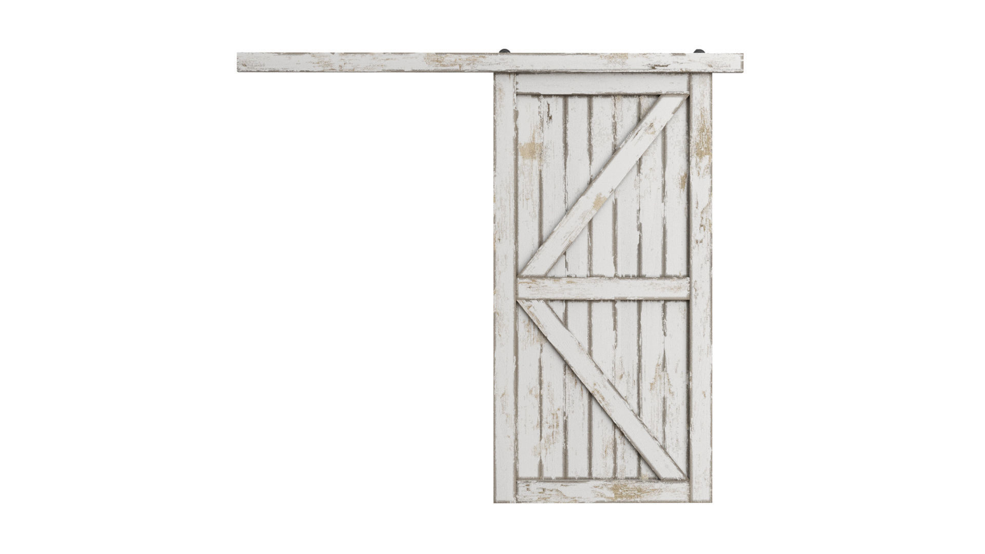 Doors Brothers Barn door  2 3D model_4