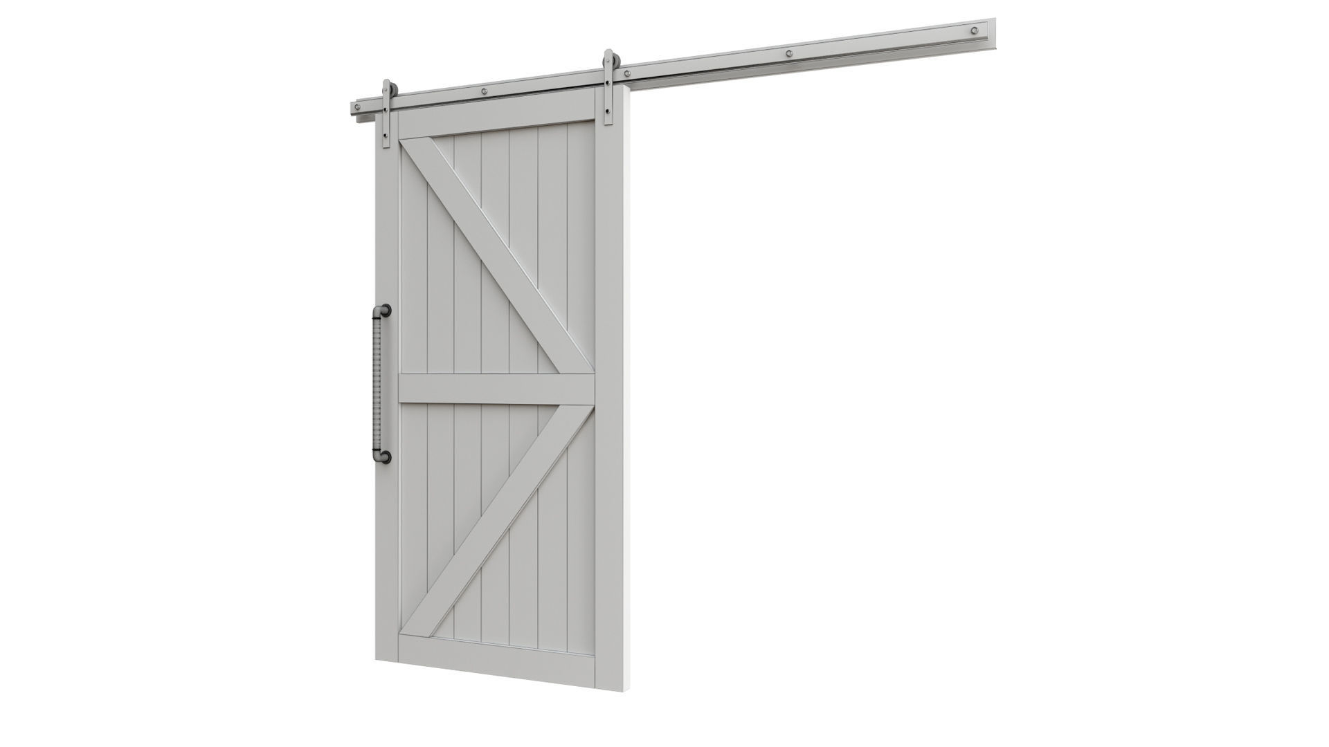 Doors Brothers Barn door  2 3D model_8
