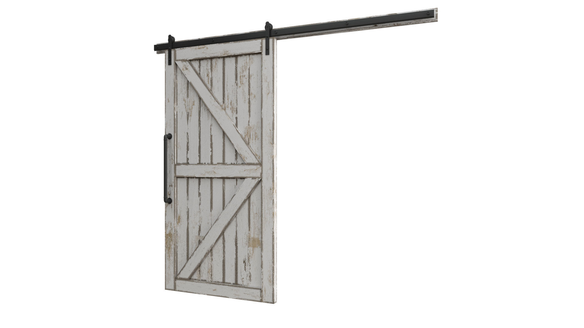 Doors Brothers Barn door  2 3D model_3