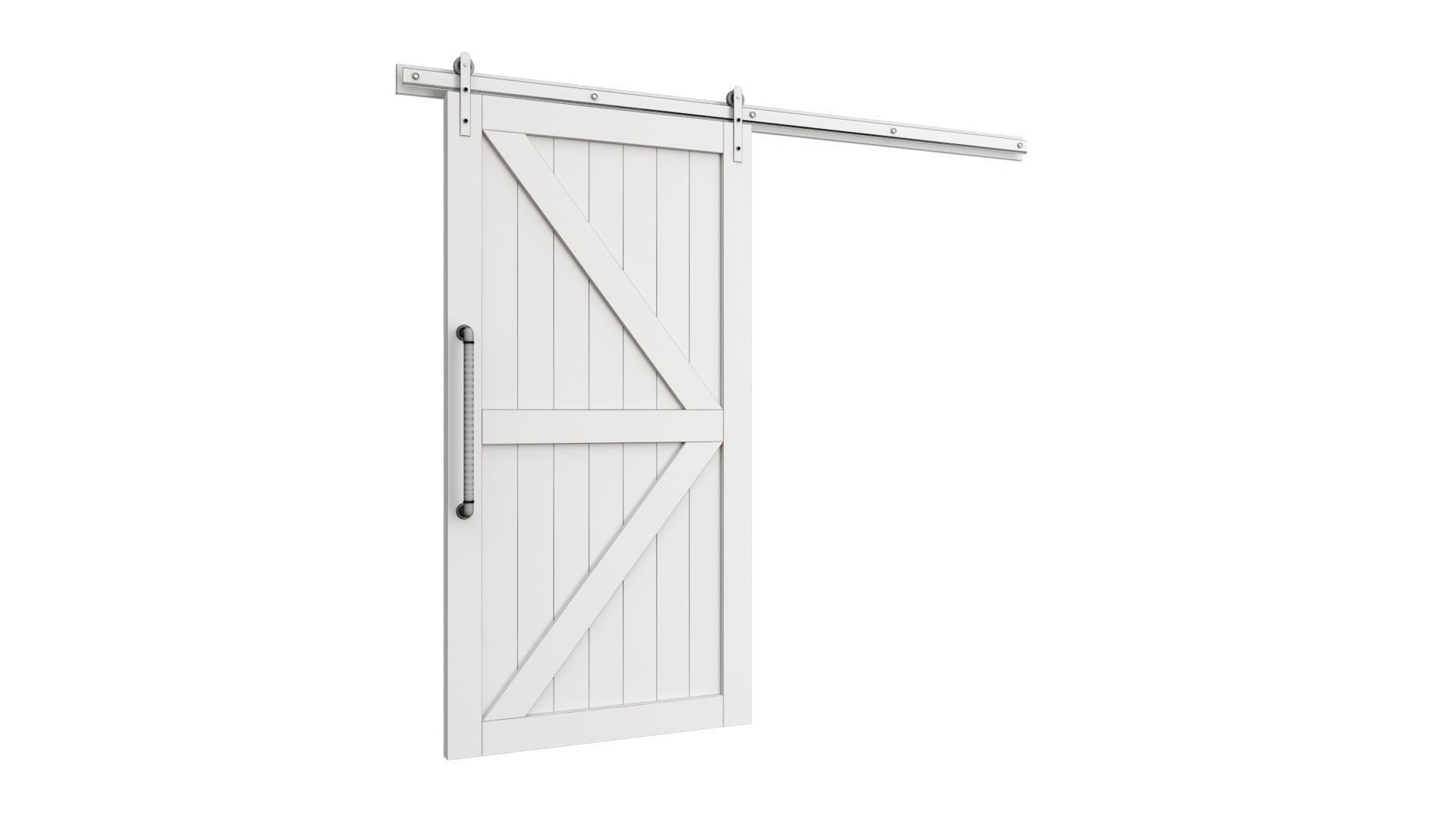 Doors Brothers Barn door  2 3D model_7