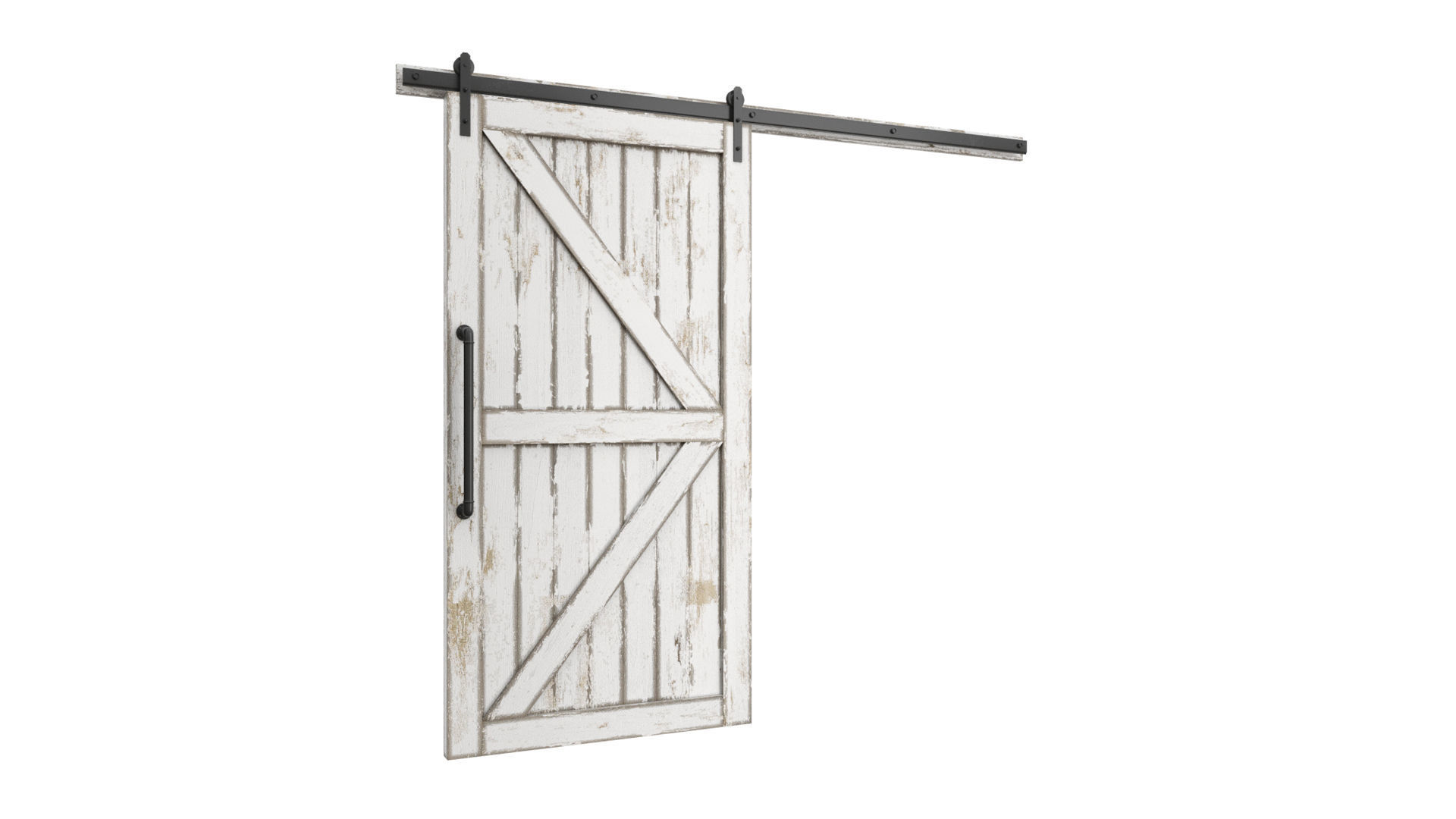Doors Brothers Barn door  2 3D model_2