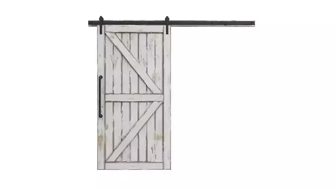 Doors Brothers Barn door  2 3D model Doors Brothers Barn door  2 3D model