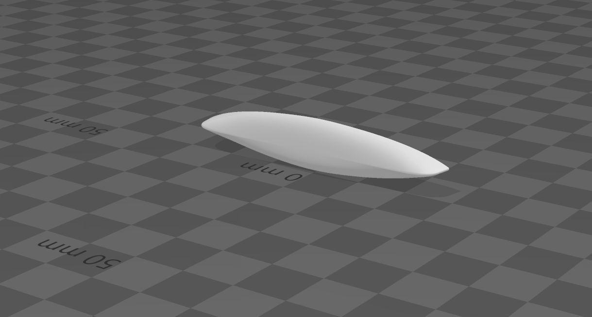 wooden canoe h0 1-87 3D print model_2