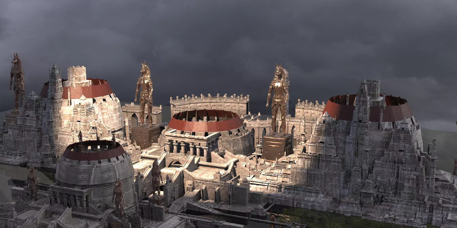 Egyptian city 3D 3D model