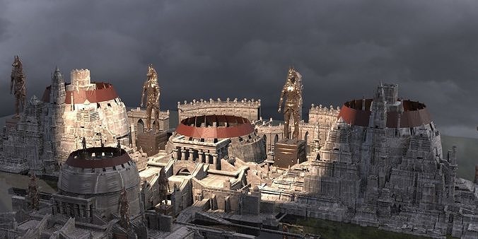  Egyptian city 3D 3D model