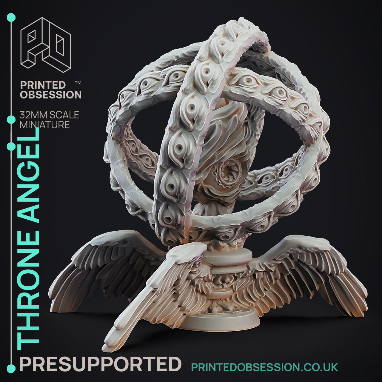 Throne - Celestial - 3d Printable Miniature 3D print model_3