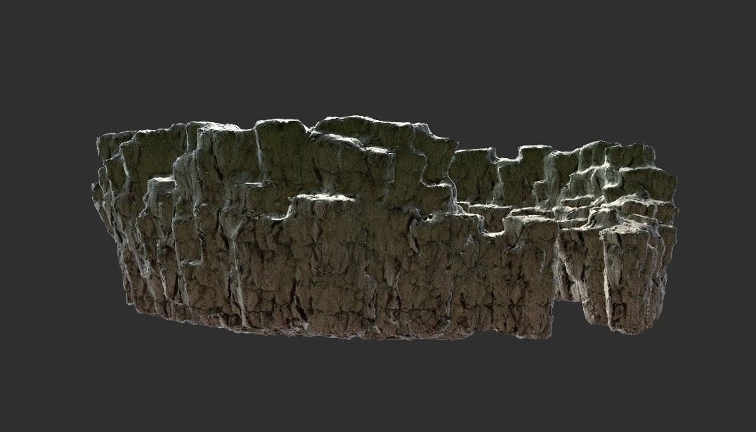 8k Love Hills heart shape terrain landscape 3D model_2