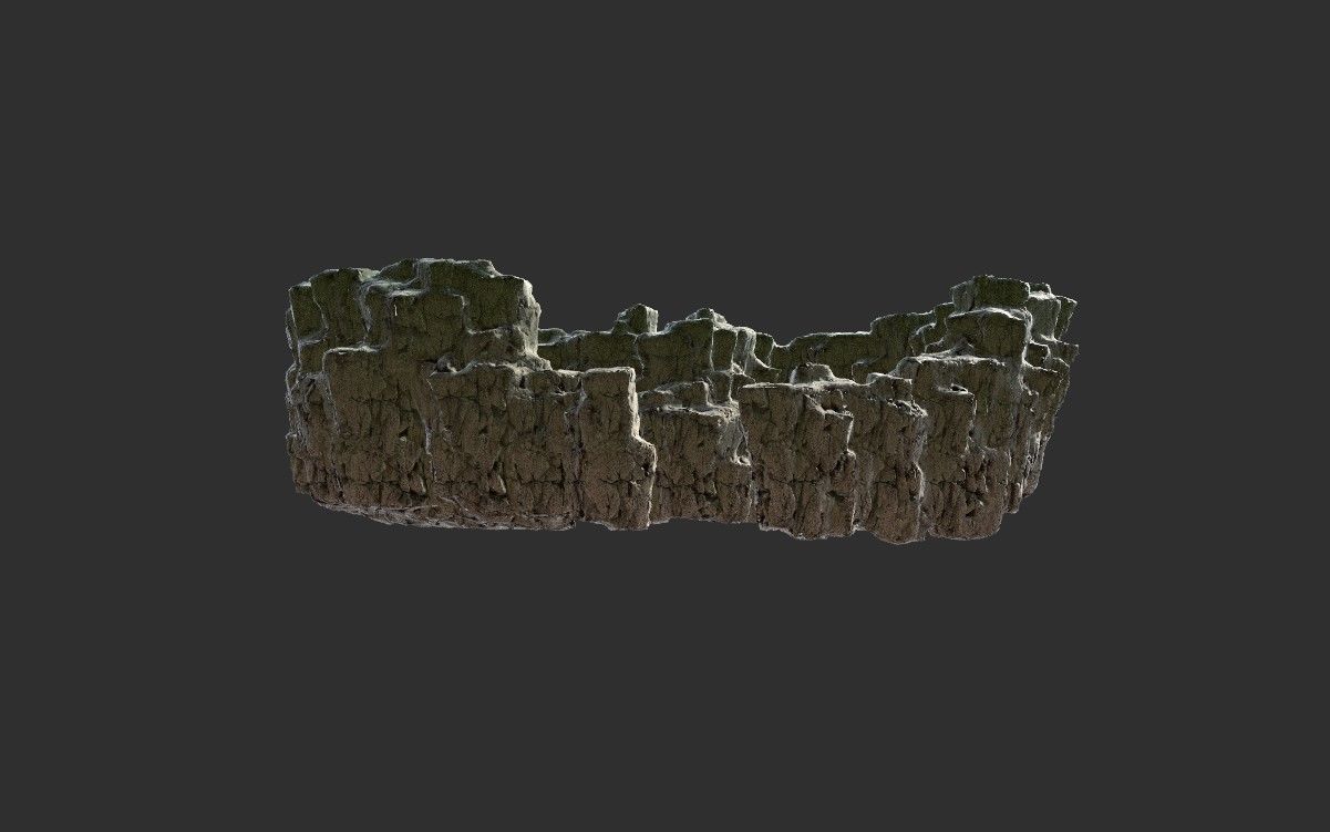 8k Love Hills heart shape terrain landscape 3D model_12