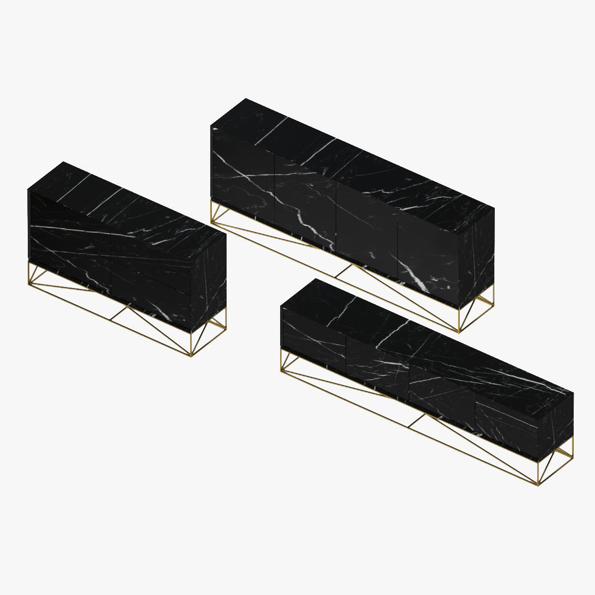 Chest of drawers collection 3D model_2