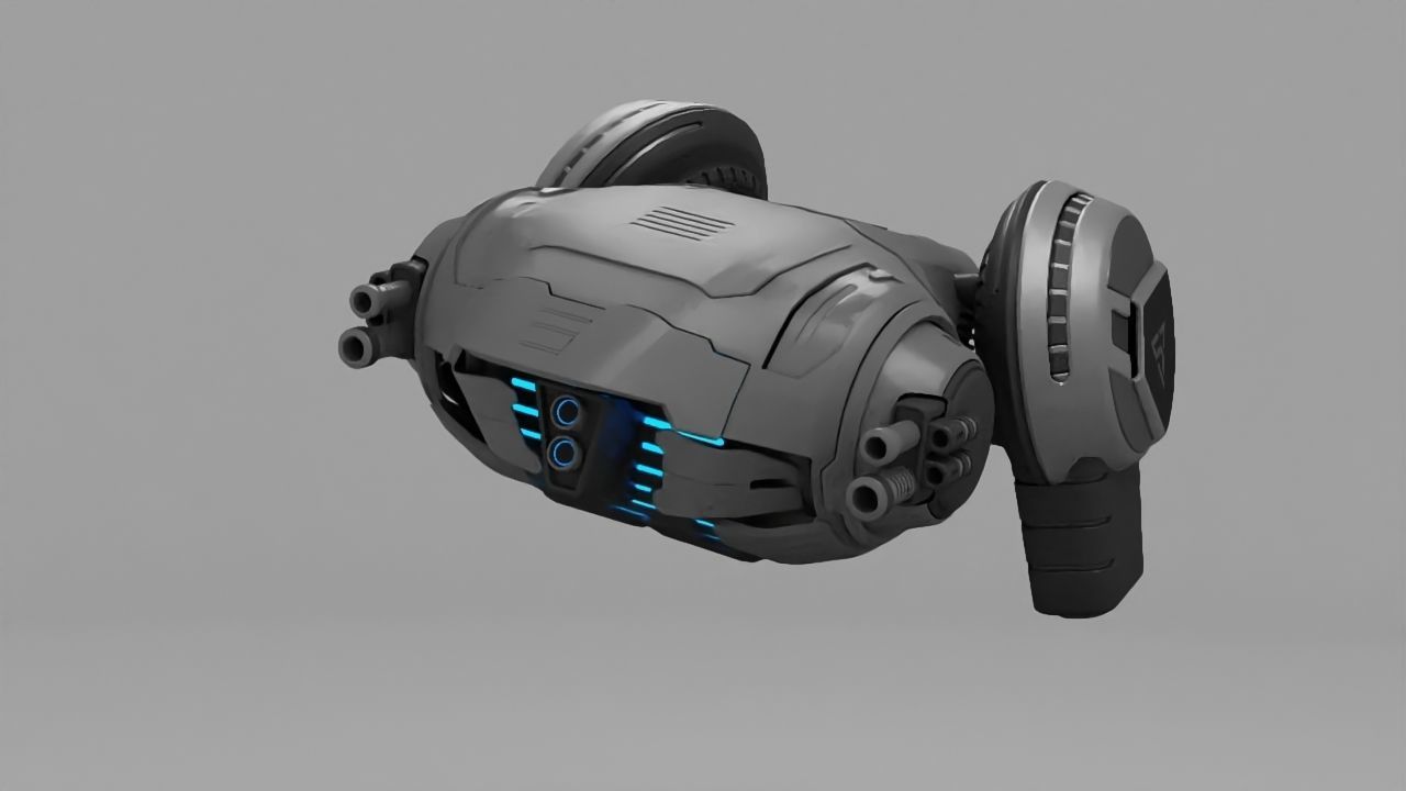 sci-fi drone  3D model_2