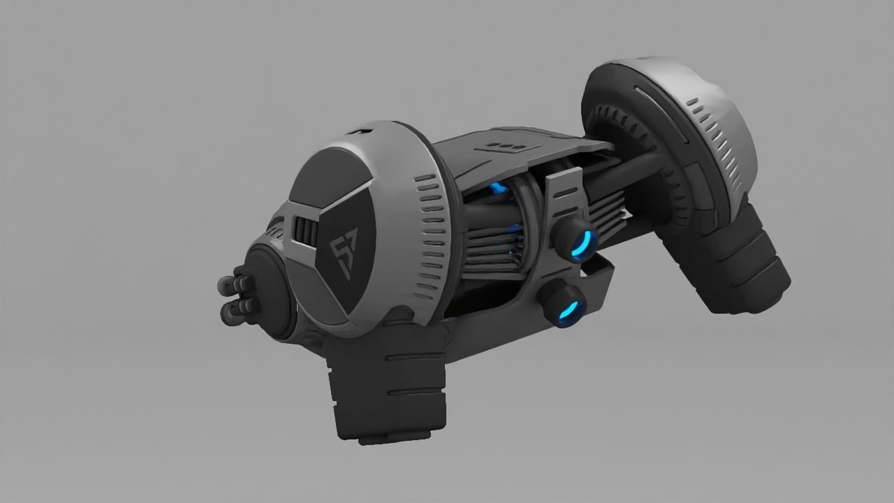 sci-fi drone  3D model_5