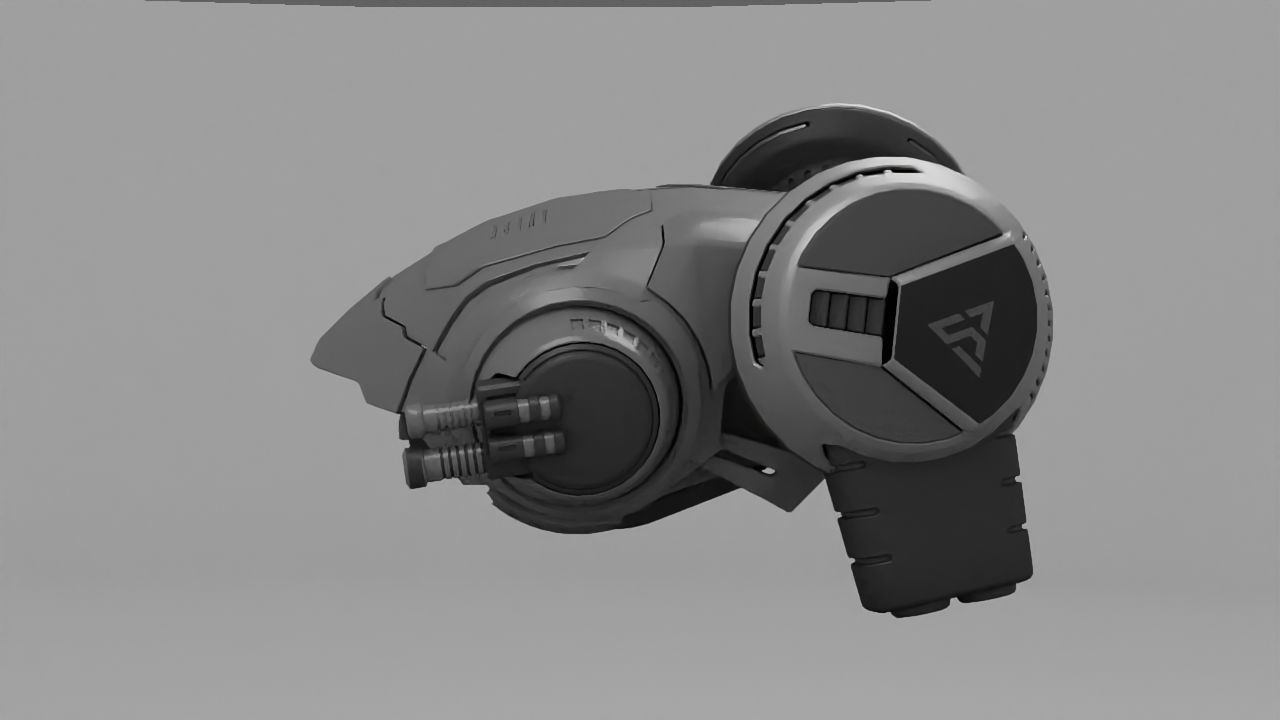sci-fi drone  3D model_4