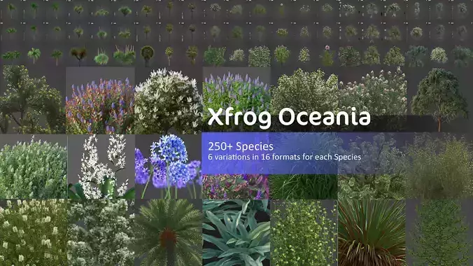 Xfrog Oceania 3D Model Collection