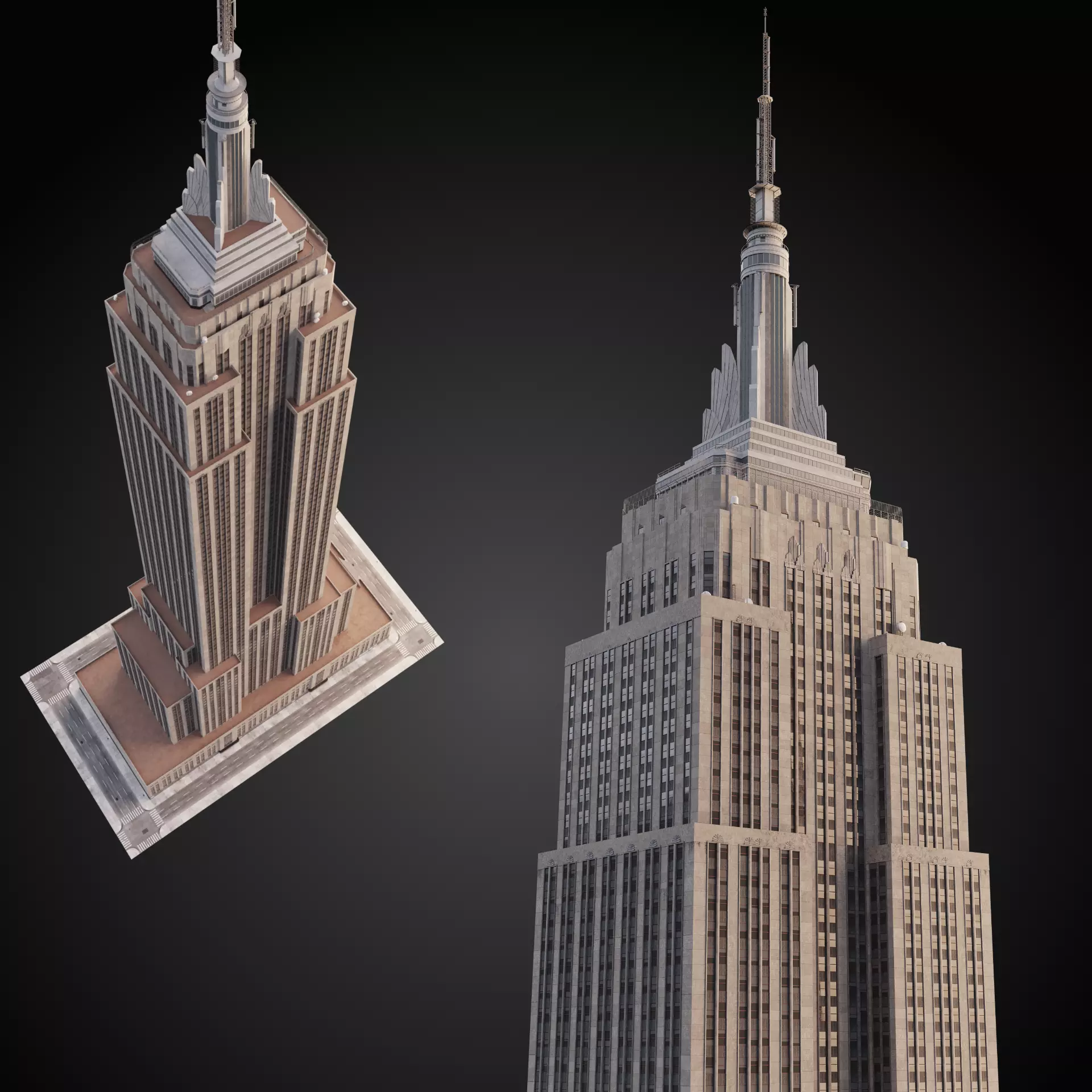 Empire State Building 3D model_0