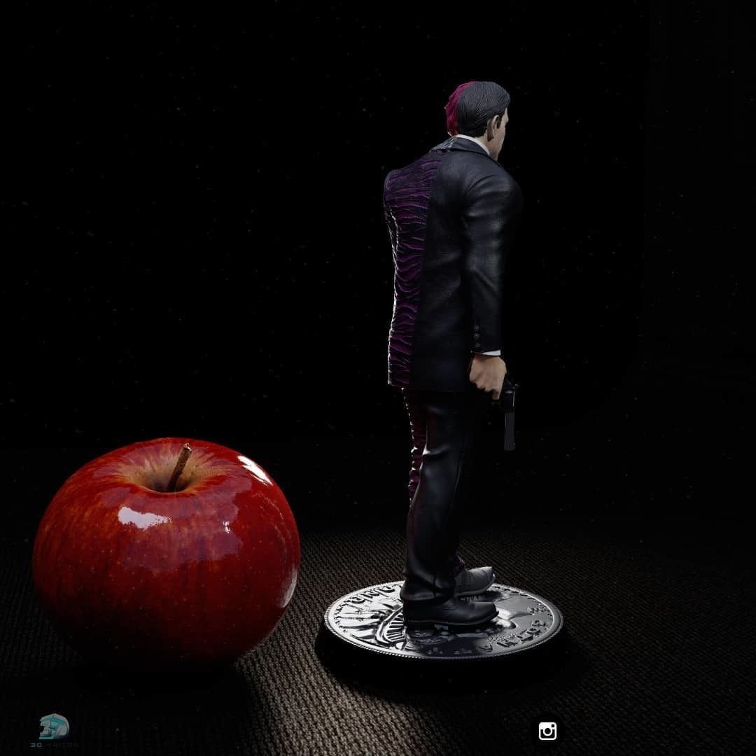 Two Face Batman forever 3D print model_4