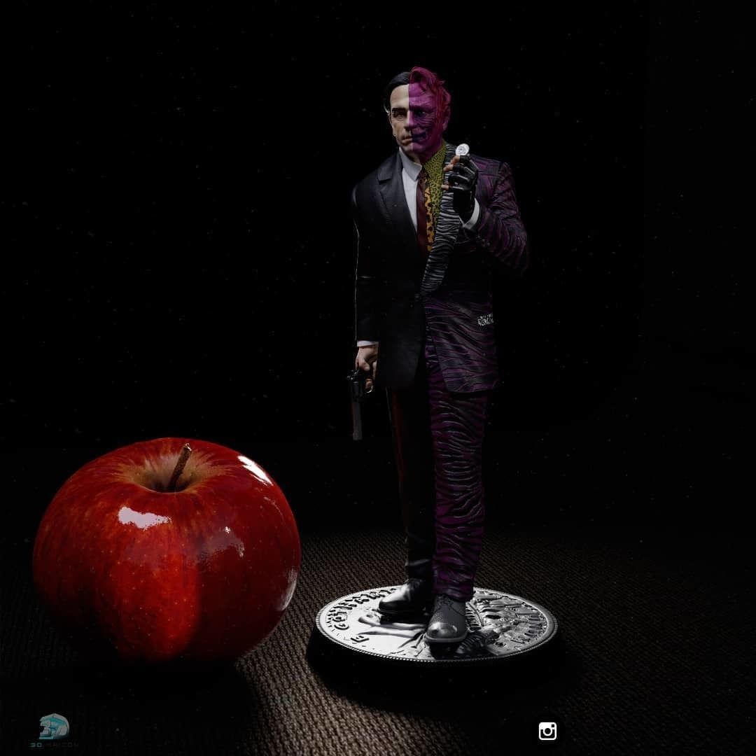 Two Face Batman forever 3D print model_1
